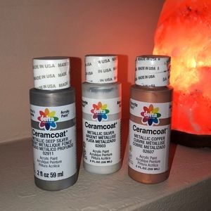 Metallic Ceramcoat paints